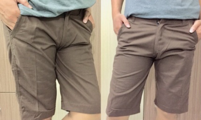 Quần lửng nam kaki lưng đai nịt