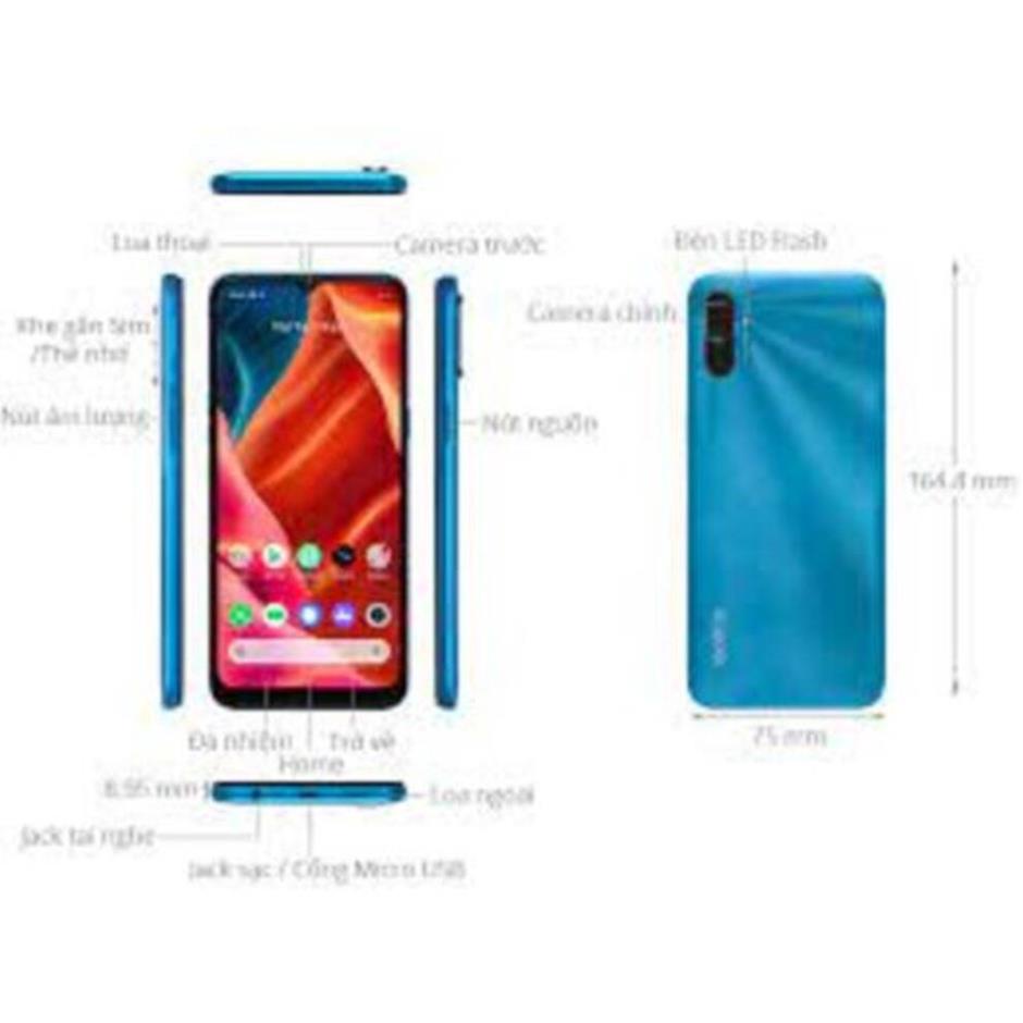 điện thoại Realme C3i ram 2G rom 32G 2sim Chính Hãng, Màn hình: IPS LCD6.5&quot;HD+, Pin 5000mah, Camera siêu nét