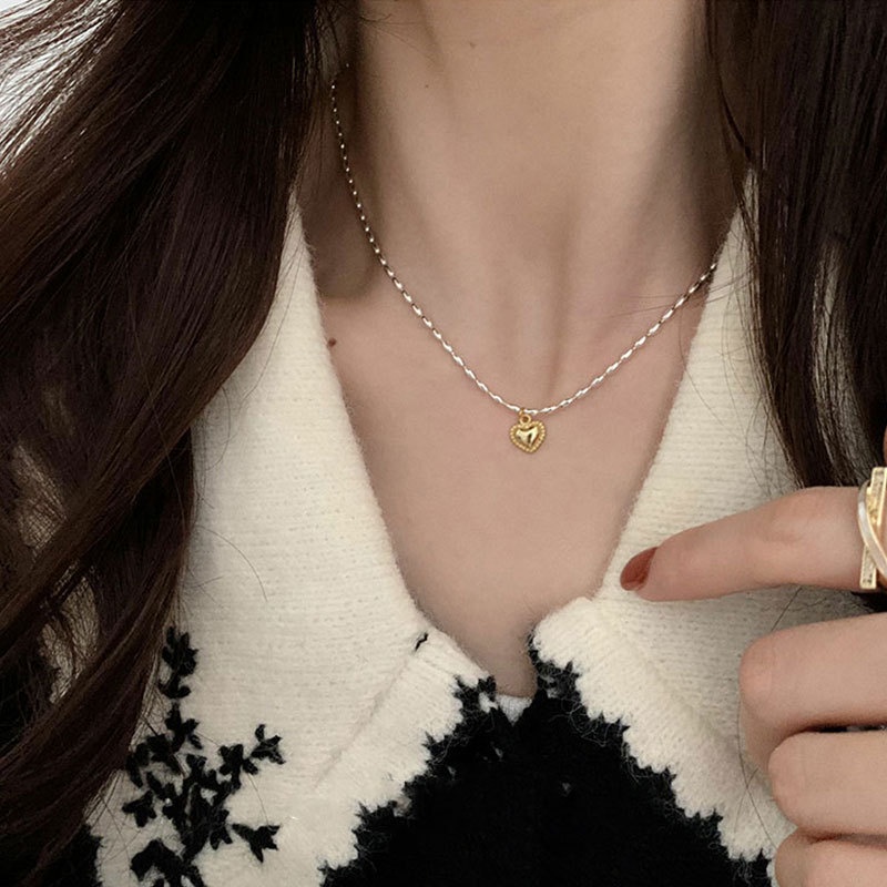 [Hàng Mới] Dây Chuyền Chuỗi Hạt Tròn Màu Vàng / Bạc Đơn Giản Cho Nữ