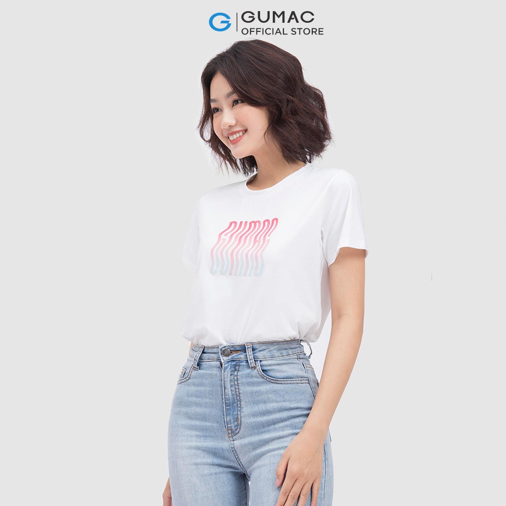 [Mã WABRGUM giảm 10% tối đa 30K đơn 99K] Áo thun nữ in hình thời trang GUMAC ATC04007 | BigBuy360 - bigbuy360.vn