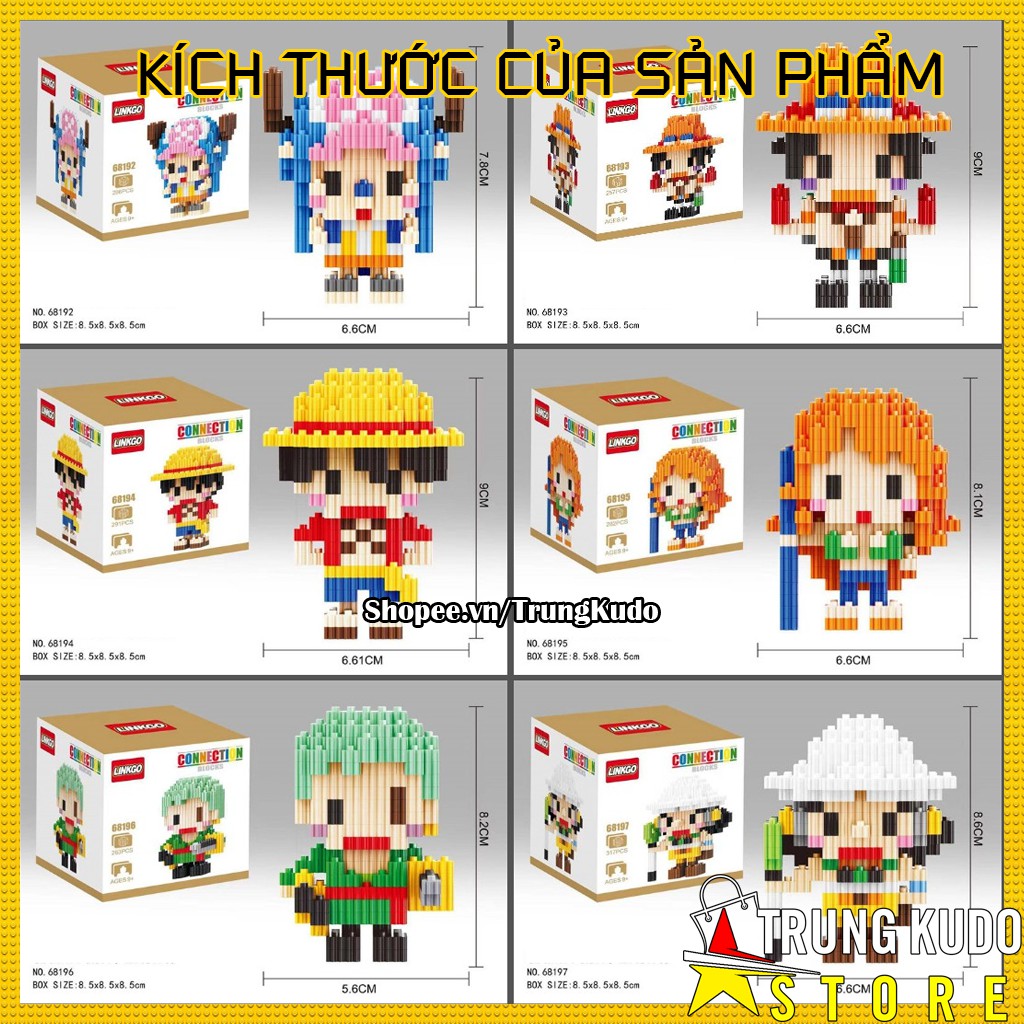 Lego One Piece - Đồ Chơi Xếp Hình One Piece Nano Block - Mô Hình Lắp Ráp One Piece Đảo Hải Tặc