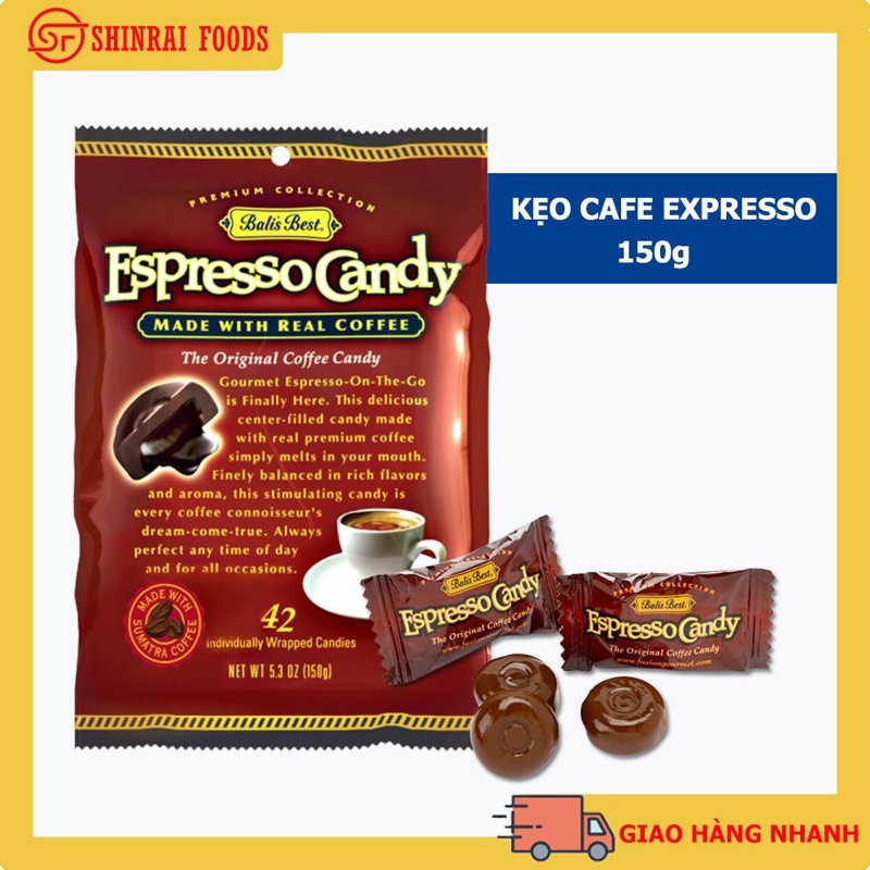 Kẹo cafe Balis Best Indonesia( gói 150gram)