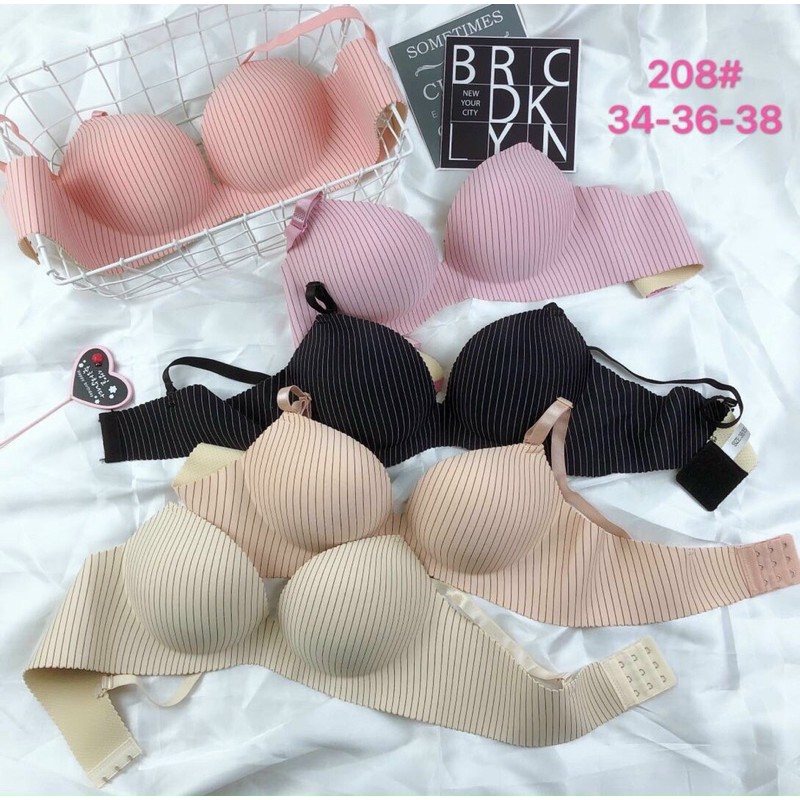 Áo lót nữ, áo su kẻ đệm tim nâng ngực siêu đẹp | BigBuy360 - bigbuy360.vn