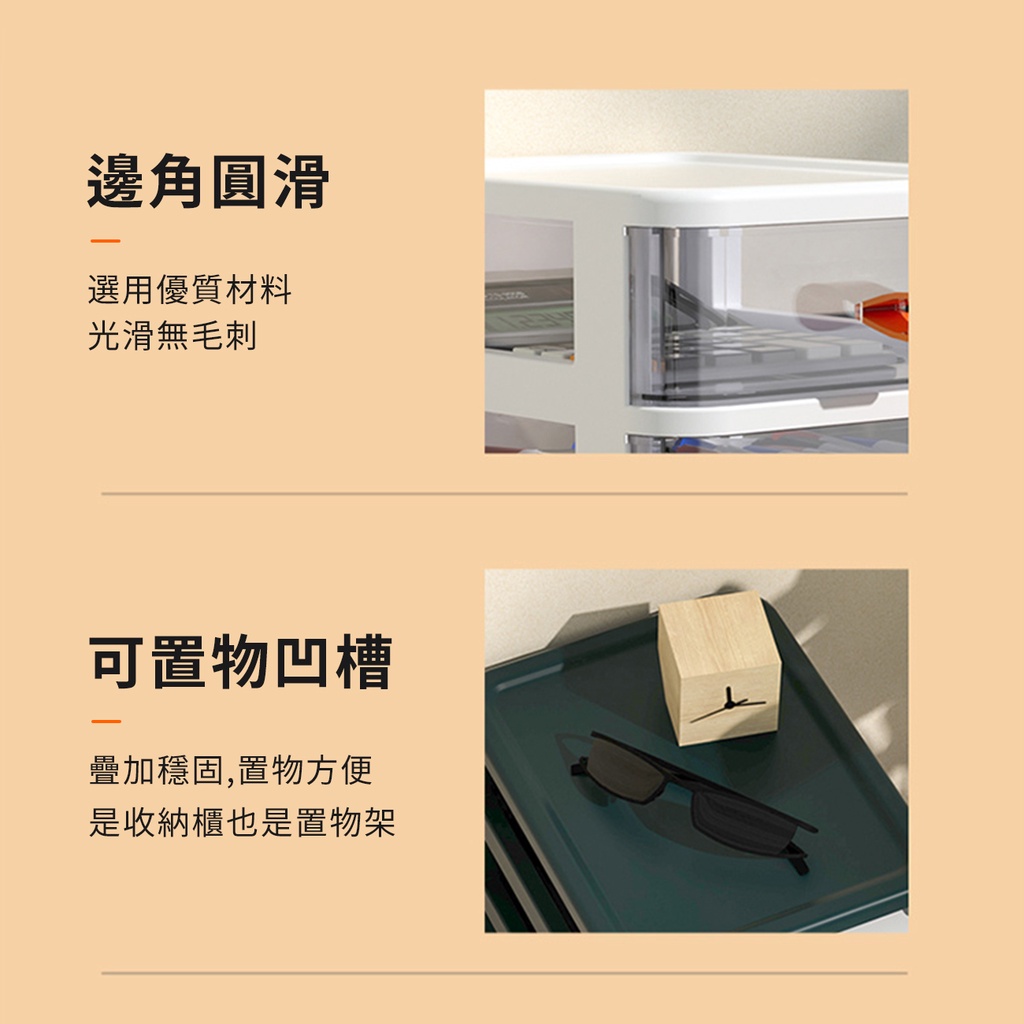 Hộp Đựng Đồ Nhiều Ngăn Trong Suốt Để Bàn Văn Phòng Phẩm Tiện Dụng