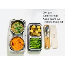 Hộp đựng cơm văn phòng cao cấp đa năng nấu cơm,làm chín rau củ UNIE UV-P1 . HÀNG CHÍNH HÃNG