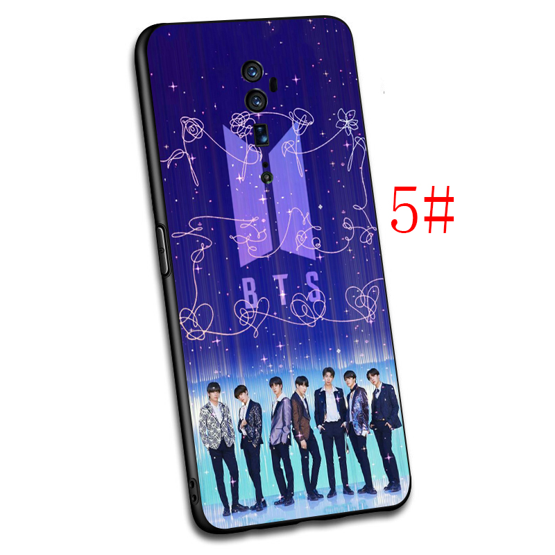 Ốp Lưng Silicone Tự Dính In Hình Bts Cho Realme 2 3 Pro A5 Q X Lite Xt X2 X3 X50