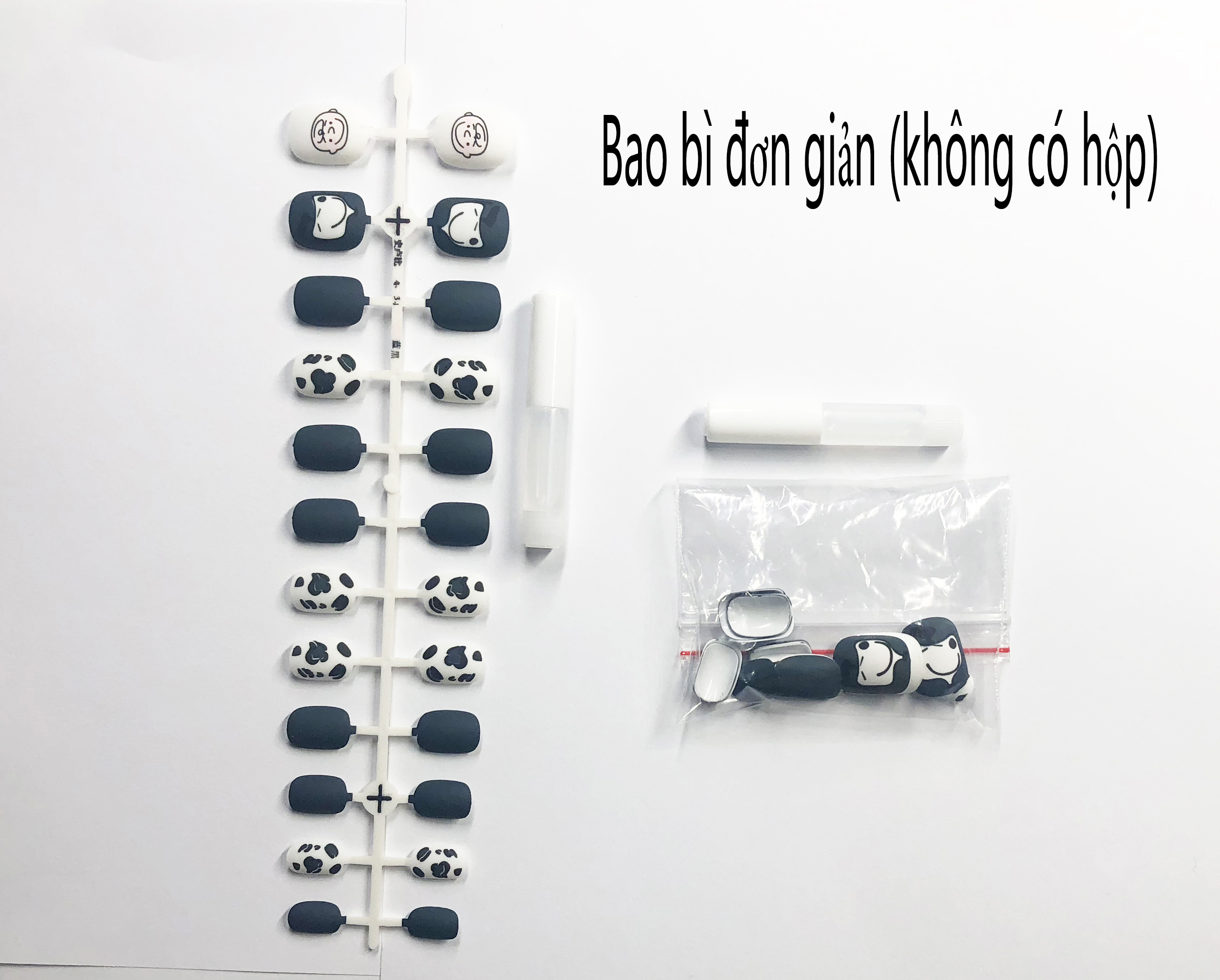 Set 24 móng tay giả -R079