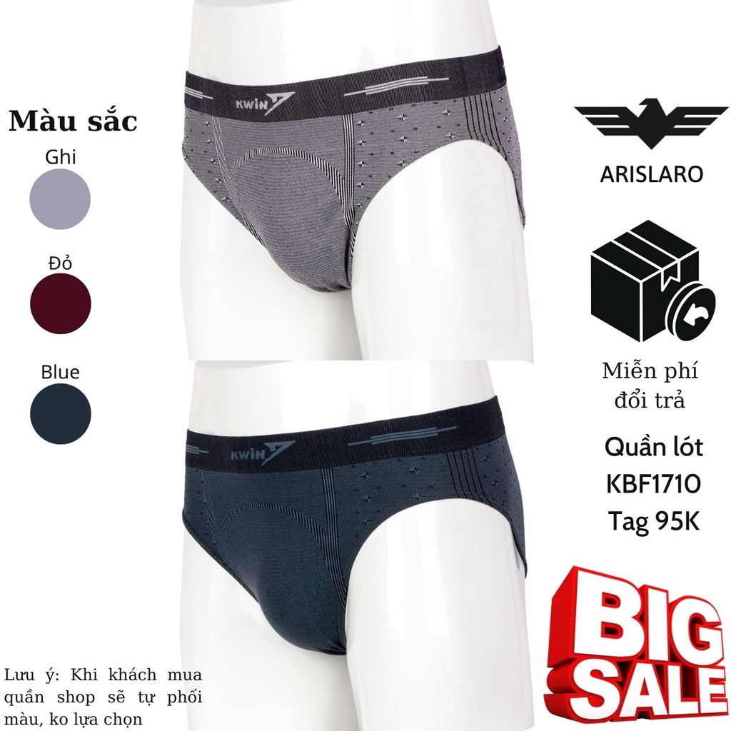 Kwin Quần sịp nam Arislaro mềm mại co giãn 4 chiều KBF1710