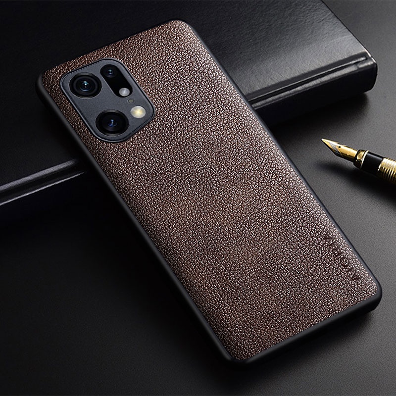 Ốp Điện Thoại Da PU Chống Sốc Sang Trọng Cho Oppo Find X5 Pro Find X3 Pro