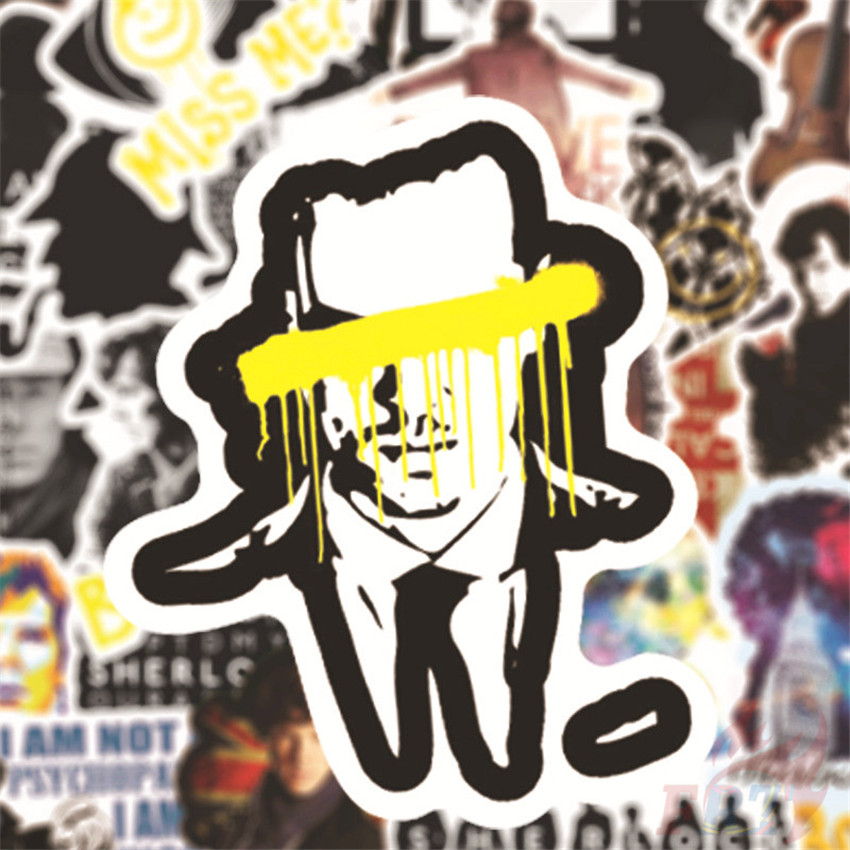 ❉ Sherlock - Series 02 BBC TV Shows Stickers ❉ 50Pcs/Set Sherlock·Holmes DIY Fashion Luggage Laptop Skateboard Decals Doodle Stickers