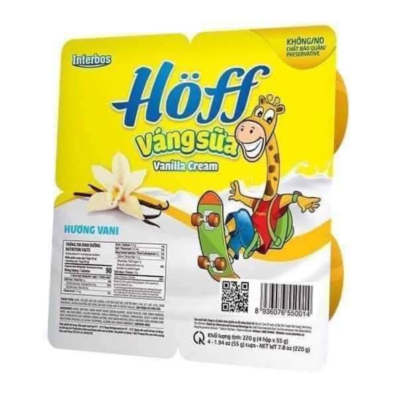 Sữa Chua, Váng Sữa Hoff Cho Bé Ăn Dặm Từ 6 Tháng Trở Lên