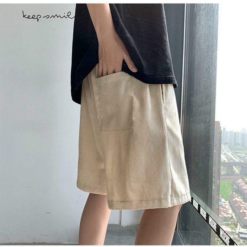 Quần Short - Quần Đùi Nhung Tăm Nam Nữ Như Hình KSS243