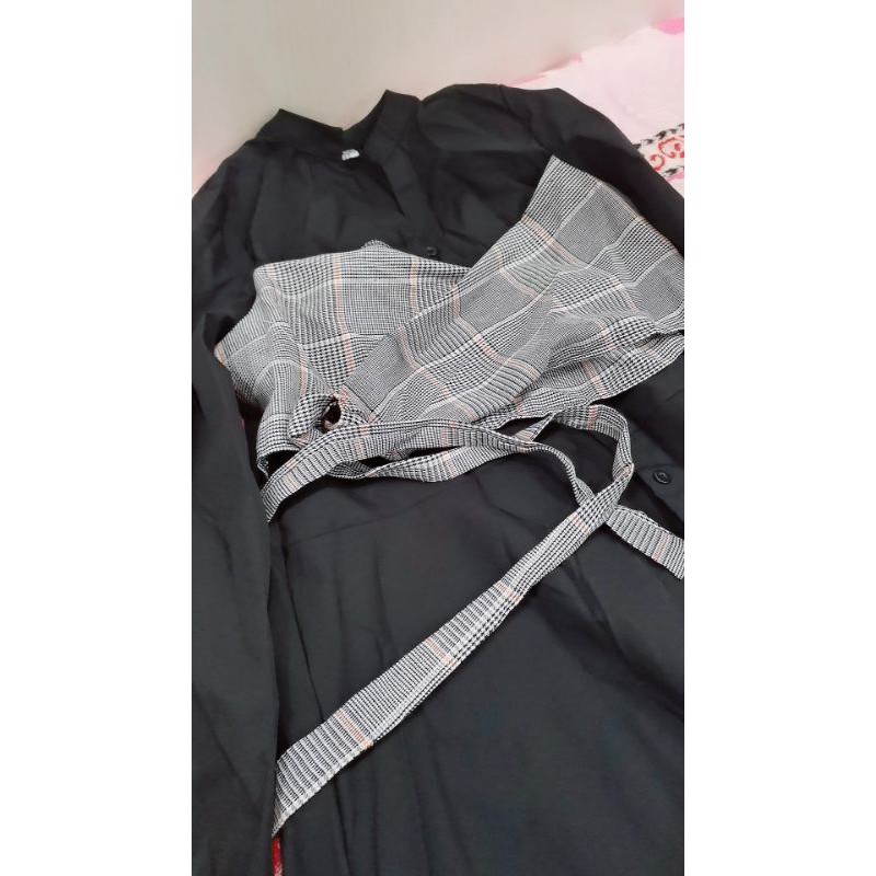 Váy Sơ Mi Thắt Nơ Eo Tôn Dáng,Đầm Sơ Mi Dáng Xòe❤️🌹❤️🌹😍