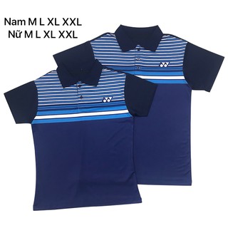 Áo thun cầu lông yonex cổ bẻ 2020 Nam nữ Xanh dương 1 Áo  [Ảnh thật] [Có bảo hành] [Có sẵn] [Rẻ vô địch] [Free Ship]