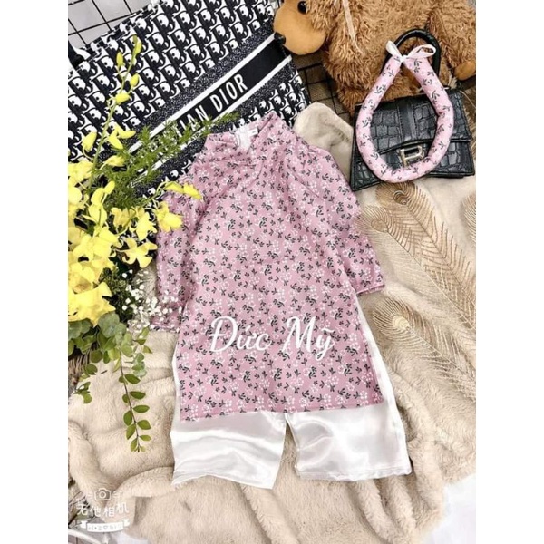 Sét áo dài tết bé gái