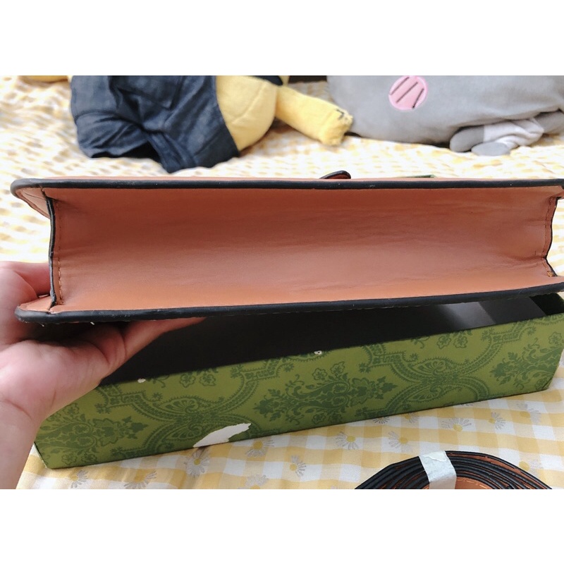 Túi McM Nâu Đeo Chéo Clutch Cầm Tay Nữ Cao Cấp