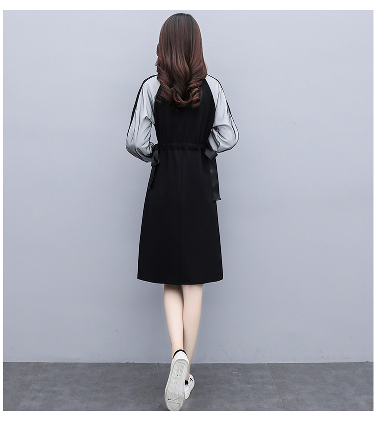 L-5XL Oversize Casual Loose Long Sleeve Dinner Party Midi Dresses Lady Korean Fashion Dress Plus Size Women's Clothing