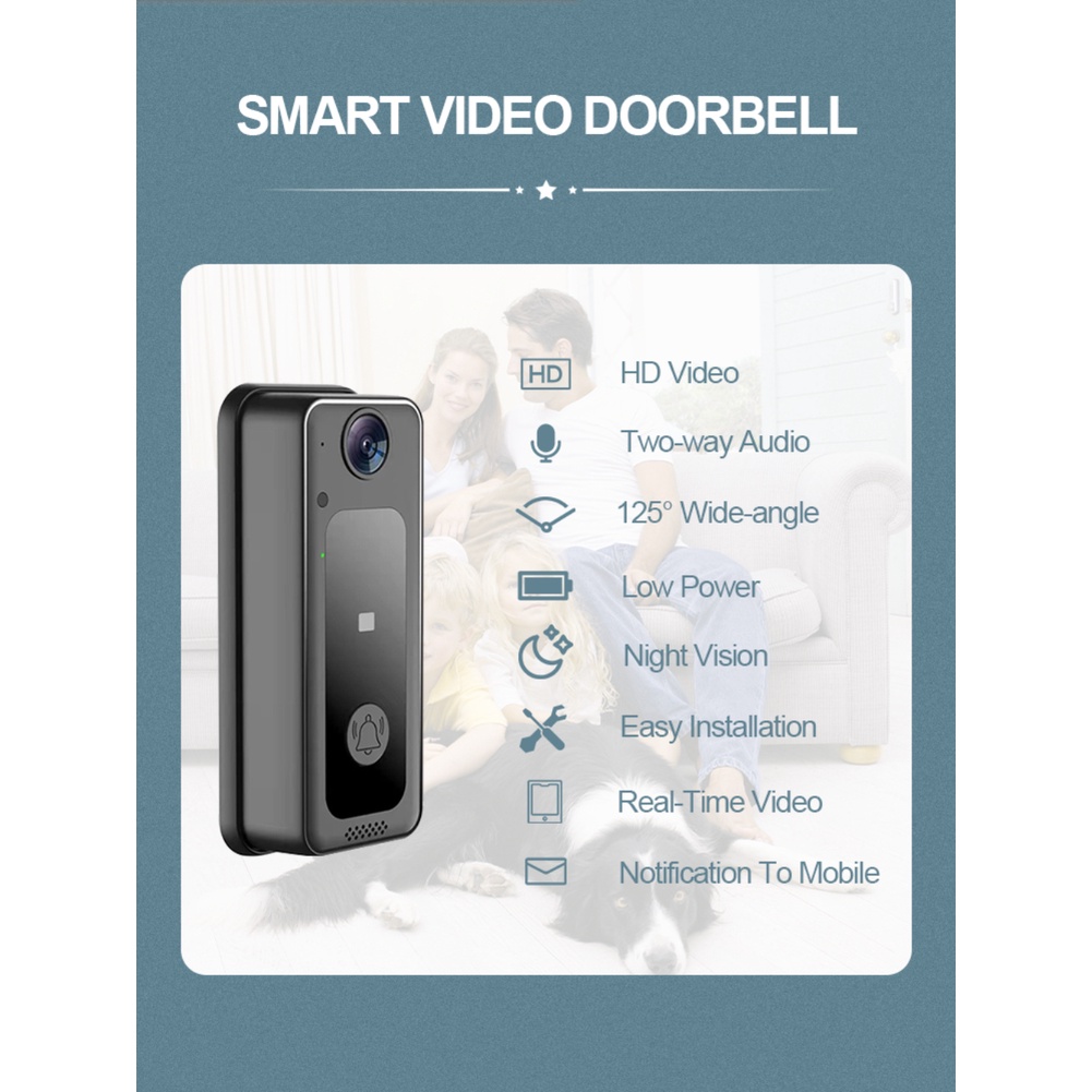 Wsdcam thông minh chuông cửa máy ảnh Wifi cuộc gọi không dây intercom Video cho căn hộ cửa Chuông vòng cho điện thoại Home an ninh máy ảnh 123456789 okase