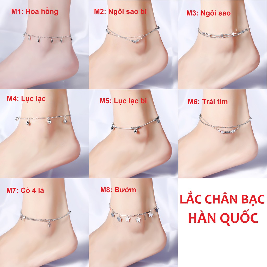 Lắc chân bạc Hàn Quốc | WebRaoVat - webraovat.net.vn