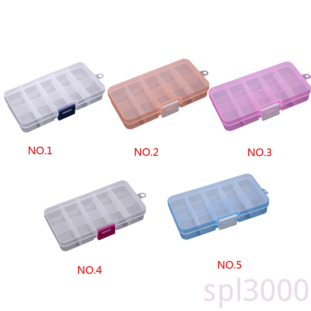 Hộp nhựa đựng trang sức 10 ngăn trong suốt