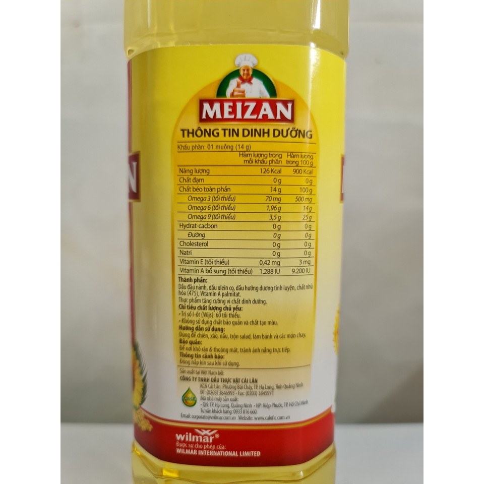 [Chai 1 Lít – GOLD] DẦU ĂN CAO CẤP [VN] MEIZAN Gold Cooking Oil (halal)