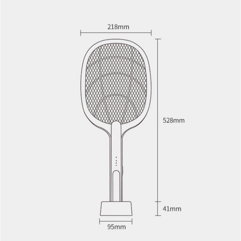 Vợt muỗi thông minh kiêm đèn bắt muỗi tự động 2 trong 1, Vợt bắt muỗi gấp gọn đa năng, Pin sạc tiện lợi - BH 12 tháng