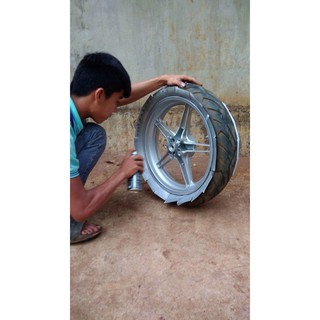 Combo Sơn Mâm Xe Exciter Màu Bạc Sáng 1701*