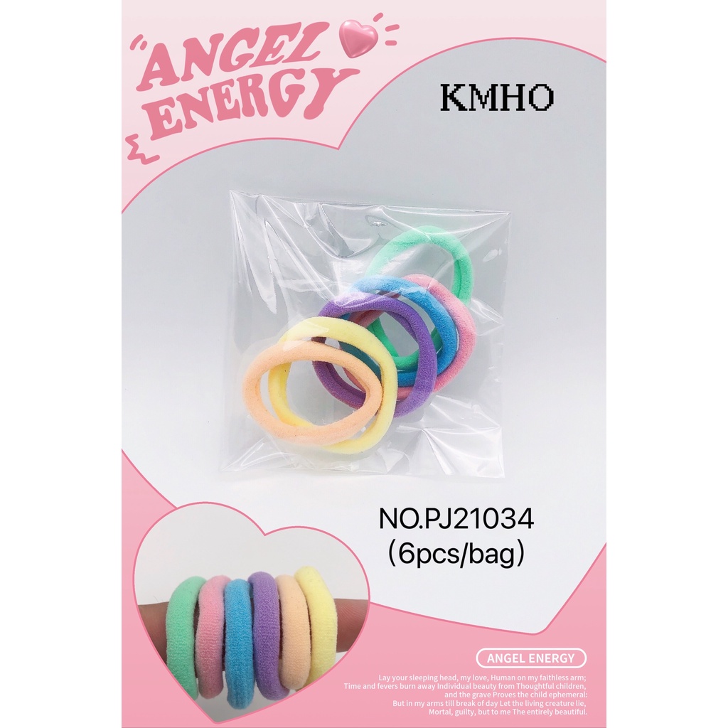 KMHO bộ cột thun 50cái/hộp dây buộc tóc nhiều màu sắc tiện dụng cột tóc phụ kiện tóc trang sức hàn quốc