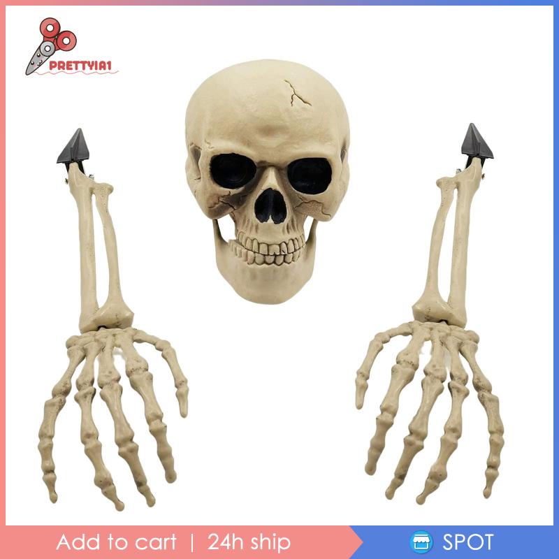 Bộ Xương Trang Trí Halloween Kinh Dị Prettyia1