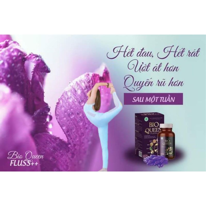 Bio Queen Pluss++ Bổ Sung Cân Bằng  Nội Tiết Tố Nữ, Giúp Da Sáng Đẹp, Tăng Kích Thước Vòng 1- Dược Biolab EVA