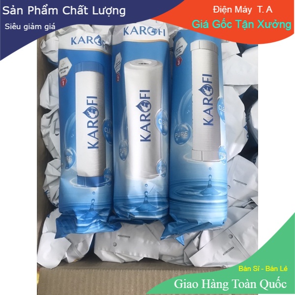 Combo Bộ 3 Lõi Lọc Nước Karofi Quét Mã QR Chính Hãng