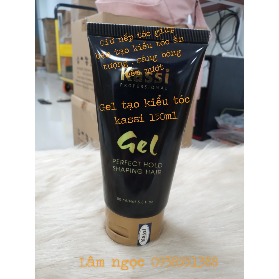Gel  tạo kiểu tóc KASSI 150ml  tạo kiểu tóc, giữ nếp tóc lâu sáng bóng mềm mượt