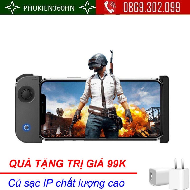 (Quà tặng trị giá 99k) Tay Cầm Chơi Game Mobile Bluetooth 4.0 Handjoy X-Max tặng kèm củ sạc Iphone chất lượng cao