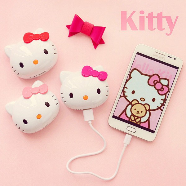 Sạc dự phòng mini hình mèo kitty