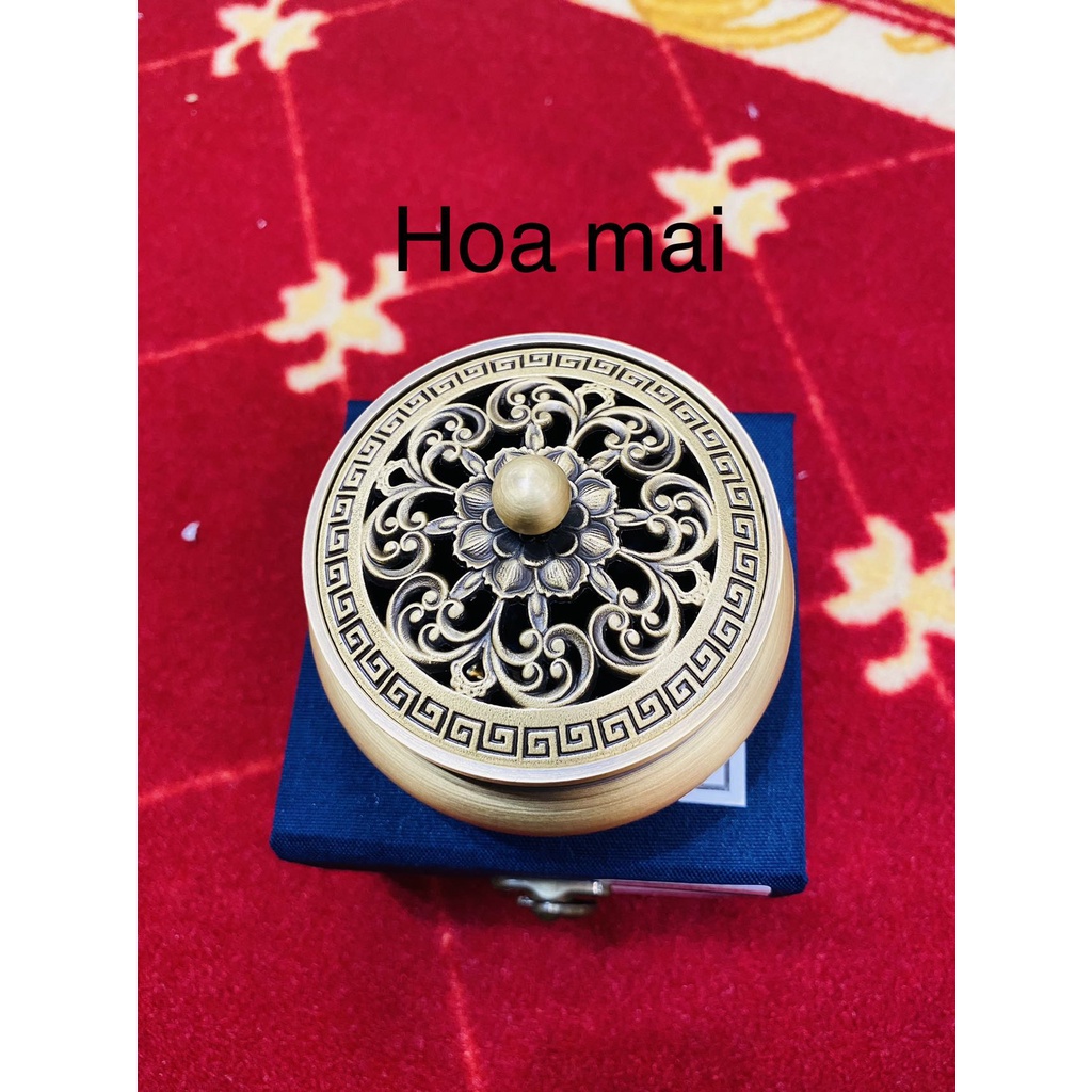 [PBMC]Lư xông tròn đồng 3 chân miệng cao