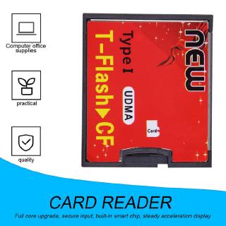 Red Black T-Flash to CF type1 Compact Flash Memory Card UDMA Adapter