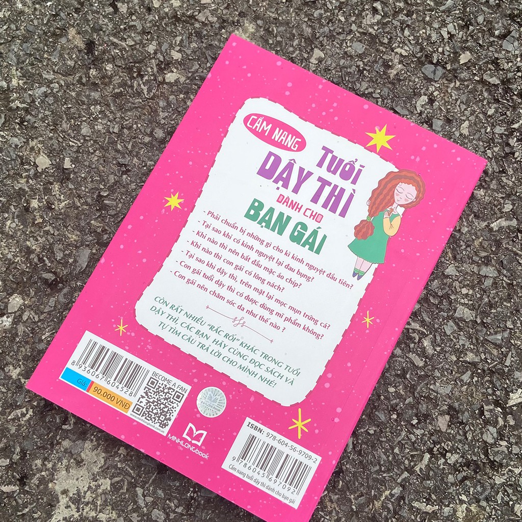 Sách: Cẩm Nang Tuổi Dậy Thì Dành Cho Bạn Gái (Tái Bản) - MinhLongBook