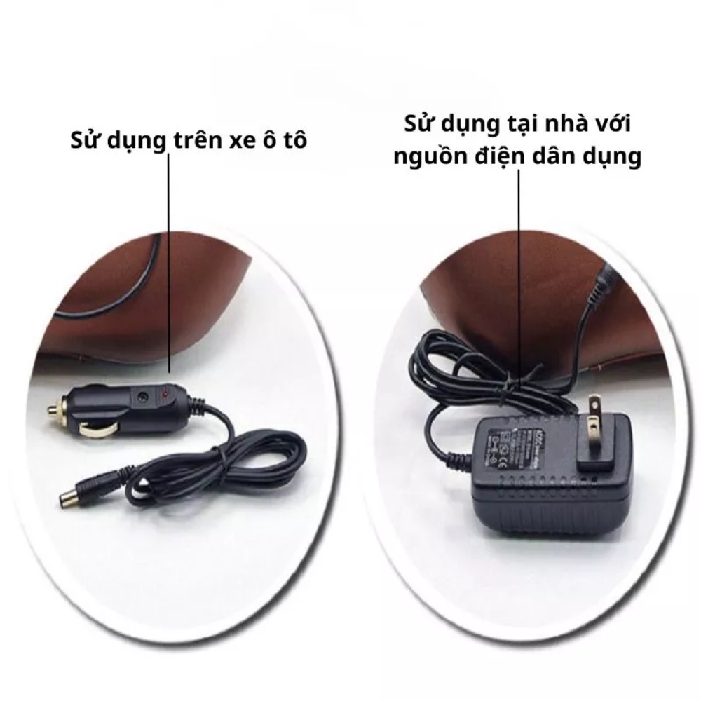 Gối massage cổ vai gáy hồng ngoại 8 bi Hàn Quốc, máy massage toàn thân giúp giảm đau mỏi vai gáy, bảo hành 12 tháng