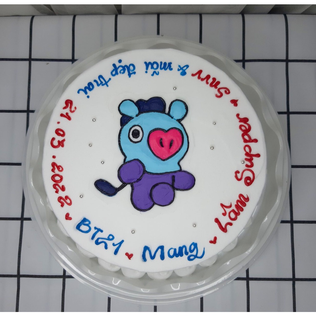 Bánh kem sinh nhật BT21 giá rẻ