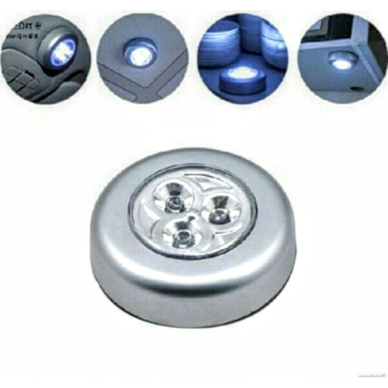 BỘ ĐÈN 3 LED GẮN TỦ QUẦN ÁO GẮN CẦU THANG KHÔNG DÂY CỰC SÁNG LOẠI TỐT
