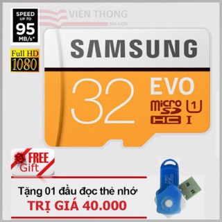 Mua Thẻ nhớ Samsung 32Gb - Tặng đầu đọc thẻ