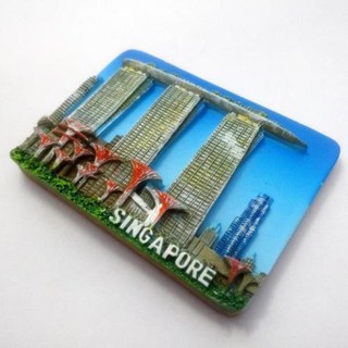 Nam châm dán tủ lạnh hình Singapore 3D