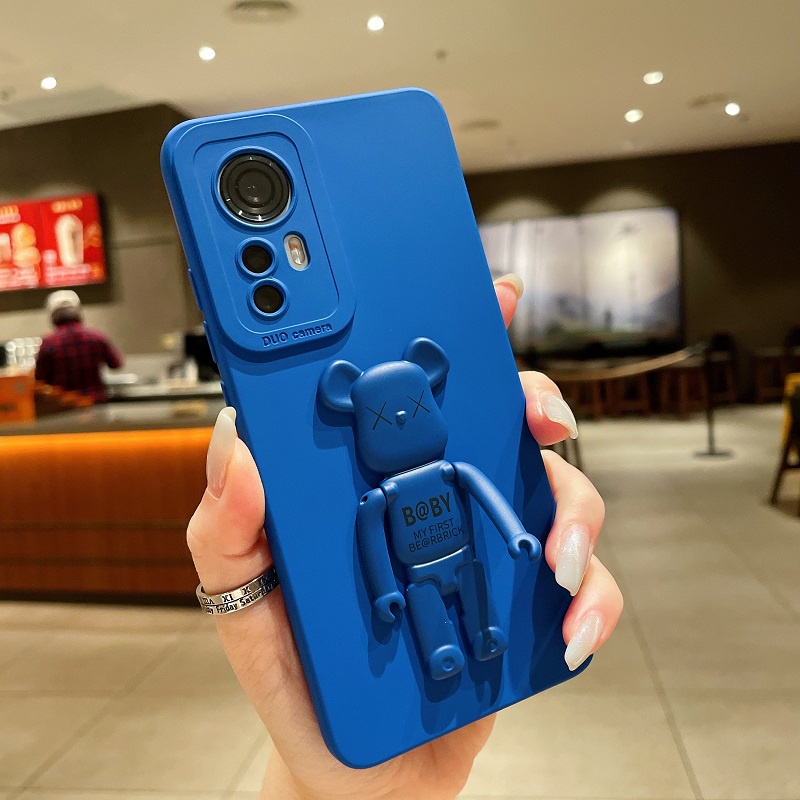 Ốp Điện Thoại TPU Mềm Có Giá Đỡ Họa Tiết Hoạt Hình Cho Xiaomi Mi 12 12s 12X 11 Pro Lite