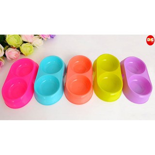  Bát nhựa tròn đôi nhỏ cho chó mèo