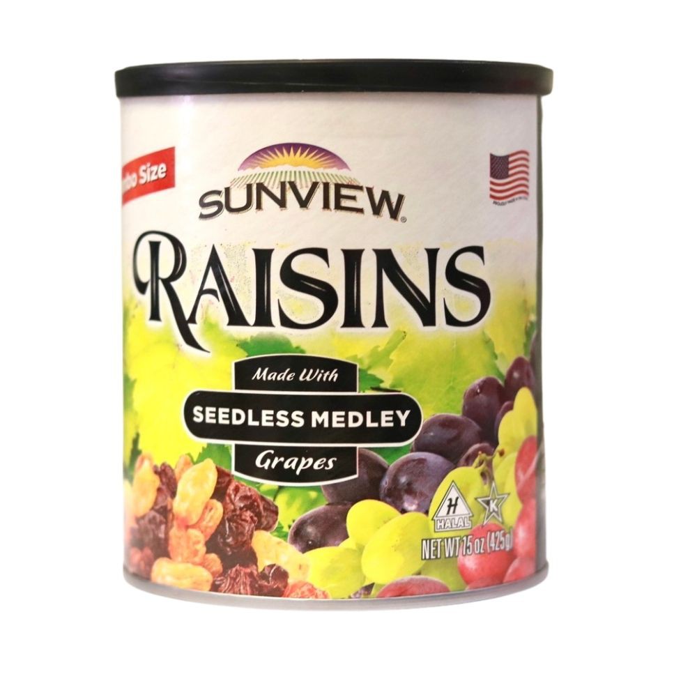 [Date 2023]Nho Khô Mỹ Thập Cẩm - Nho Khô Không Hạt Sunview Raisins Medley 425g