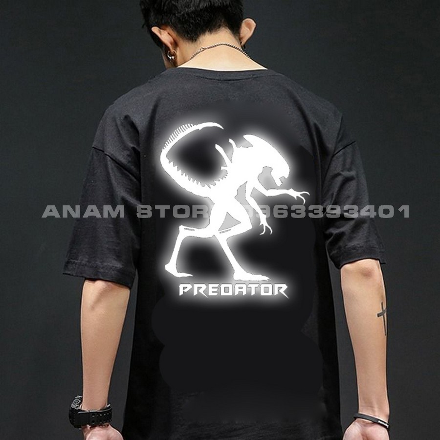 Áo thun phản quang tay lỡ nam nữ Perdator