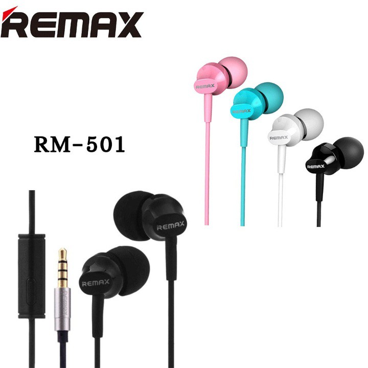 Tai Nghe Nhét Tai Remax RM-501 Có Micro Đàm Thoại