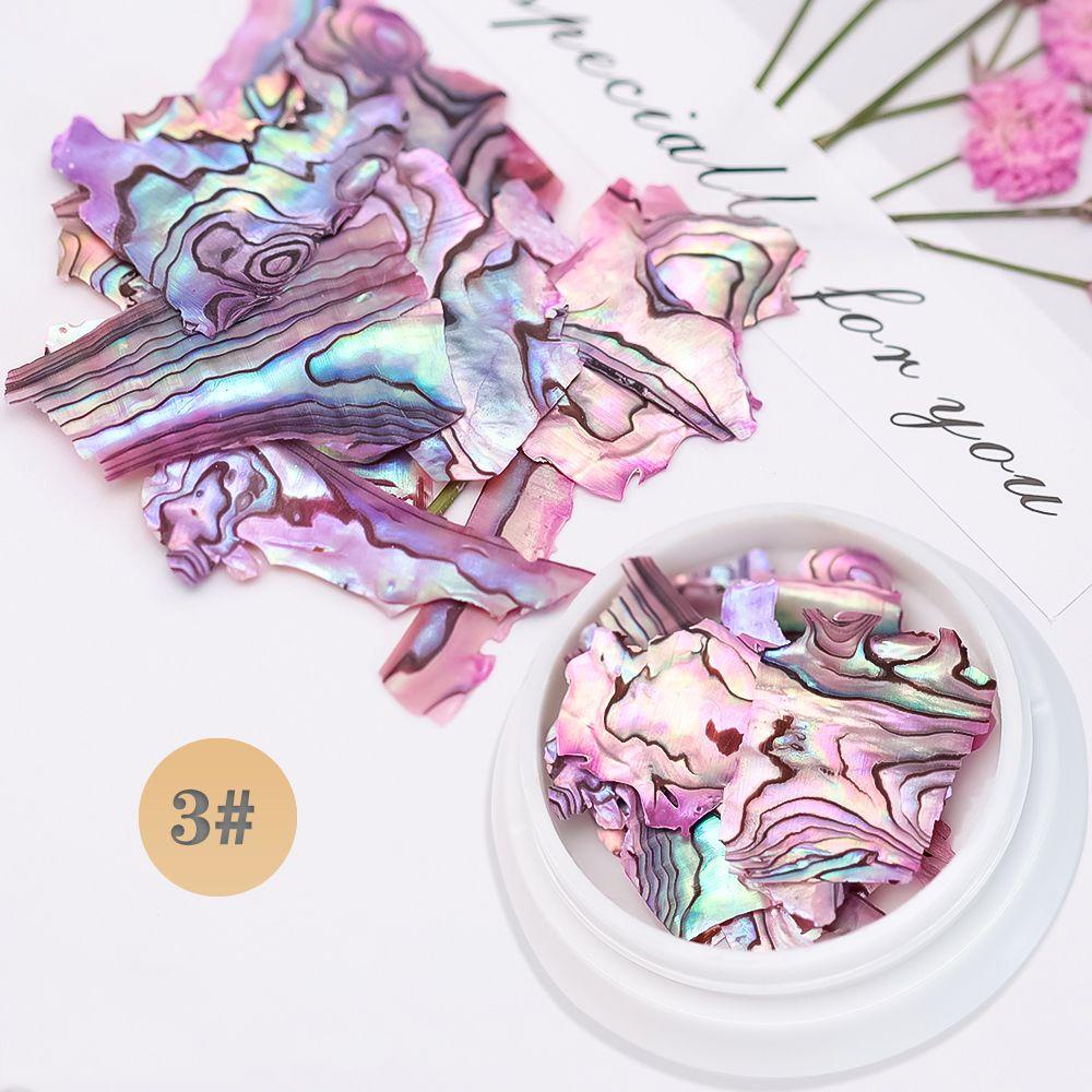 Miếng Dán Móng Tay Hình Vỏ Sò 3D Tự Nhiên