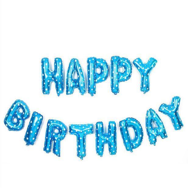 Bộ Bong Bóng Chữ HAPPY BIRTHDAY Trang Trí Sinh Nhật Nhiều Màu - Phụ Kiện Trang Trí Sinh Nhật Siêu Dễ Thương