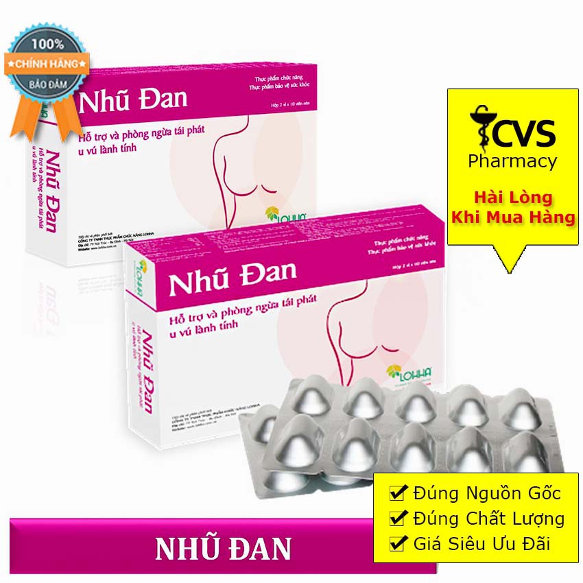 Nhũ Đan - Dành Cho Người U Xơ Tuyến Vú (Hộp 20 viên)